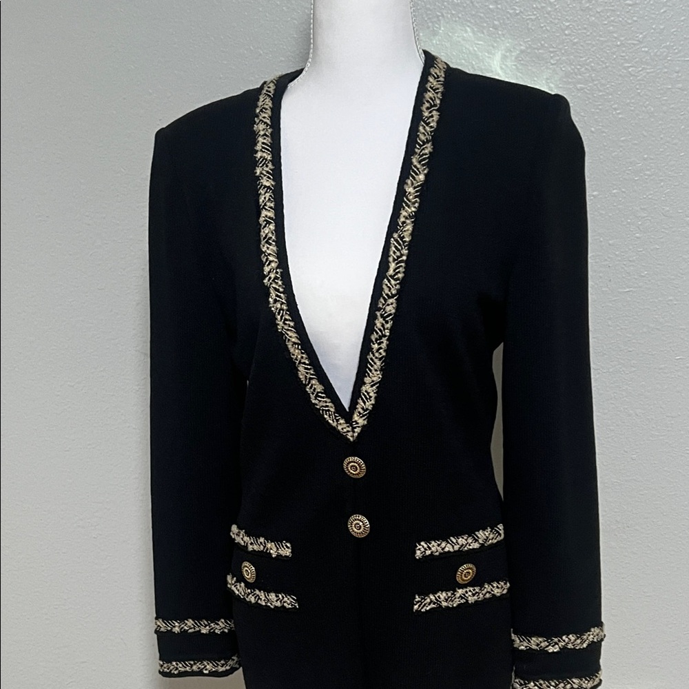 St. John Collection Knit Suit Jacket – Size 4 - Picture 6 of 10